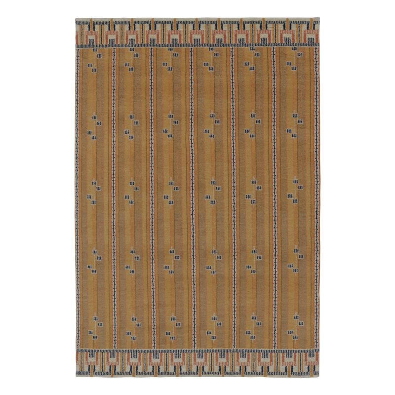 Scandinavian One-of-a-Kind 6'1X9'2 Hand Knotted Area Rug