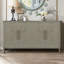 Armoire de rangement à quatre portes avec comptoir courbé