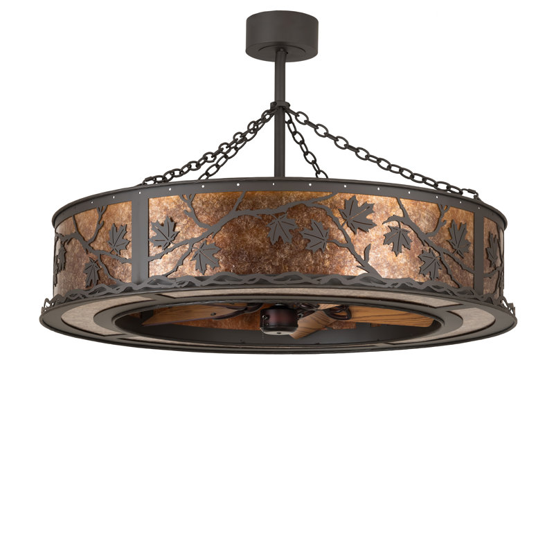 8 - Light Dimmable Drum Chandelier
