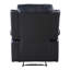 Fauteuil inclinable électrique noir avec accoudoirs coussinés-1625776924