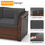 Yentin Straight Wicker Loveseat with Cushions-414105150