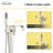 1 Handle Floor Clawfoot Tub Faucet with Diverter-61060849
