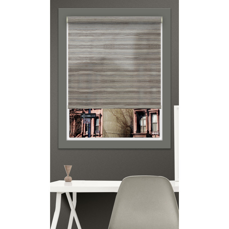 Rideau roulant obscurcissant sans cordon, Beige, L 50 po x L 72 po