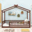 Structure de lit en bois avec clôture et lattes Dorset-67699458-67699457