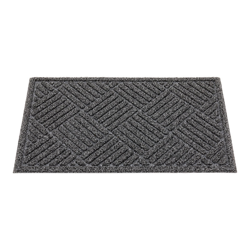 Tapis de sol 60 po x 36 po, 1 tapis d'extérieur Diamond - antidérapant et sans envers antidérapant, Gris, L 36 po x L 60 po