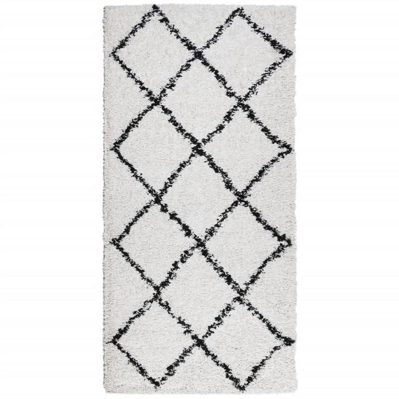 Amanda Geometric Shag Area Rug, Rectangle 100 x 200cm