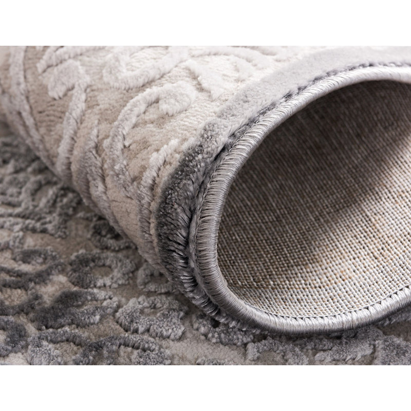 Glencoe Abstract Indoor Rug, Round 4'