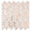 Velmo 1" x 1.25" Glass Chevron / Herringbone Mosaic Wall Tile
