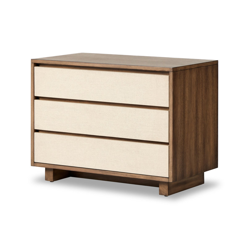 Grove 3 - Drawer Solid Wood Nightstand