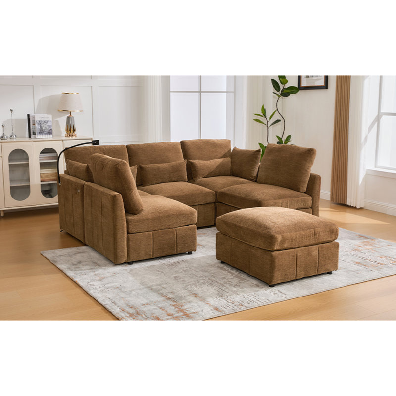 Canapé modulaire Modern, Brun