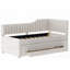 Lit de jour simple avec lit gigogne et trois tiroirs - Fabrication solide, aucun sommier tapissier requis-1329439727-1329439725