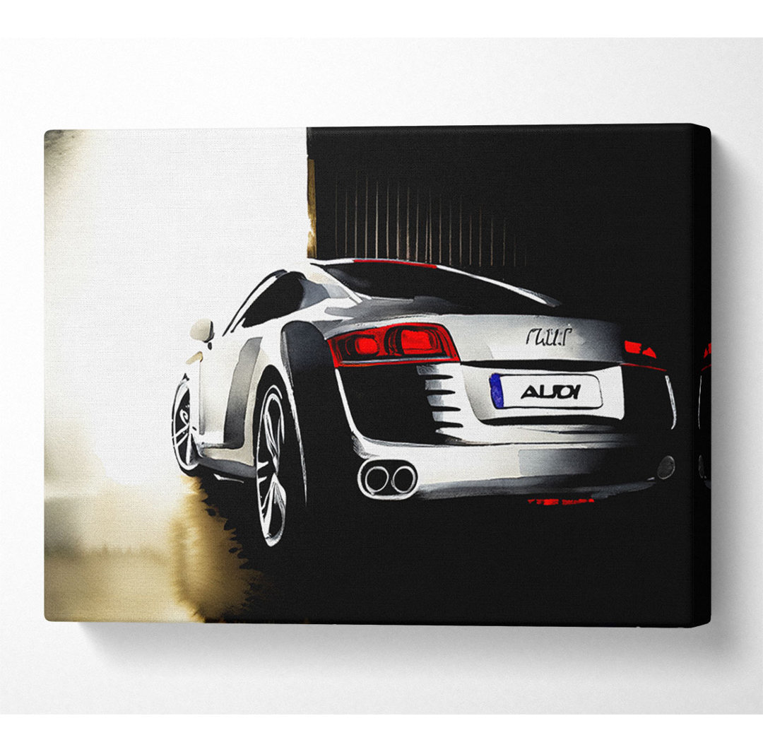 Audi Silver - Kunstdrucke auf Leinwand - Wrapped Canvas