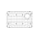 Elkay Crosstown Stainless Steel 22-1/4" x 14-1/4" x 1-1/4" Bottom Grid