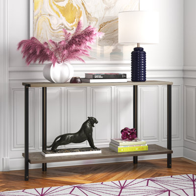 50.25'' Glass Top Console Table