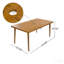 Table de salle à manger d'extérieur-157603608-157603609