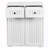 Freestanding Bathroom Cabinet with 2 Removable laundry basket and 2 Drawers
