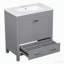 Meuble-lavabo simple 30 po avec plateau en céramique Florient-1133886882