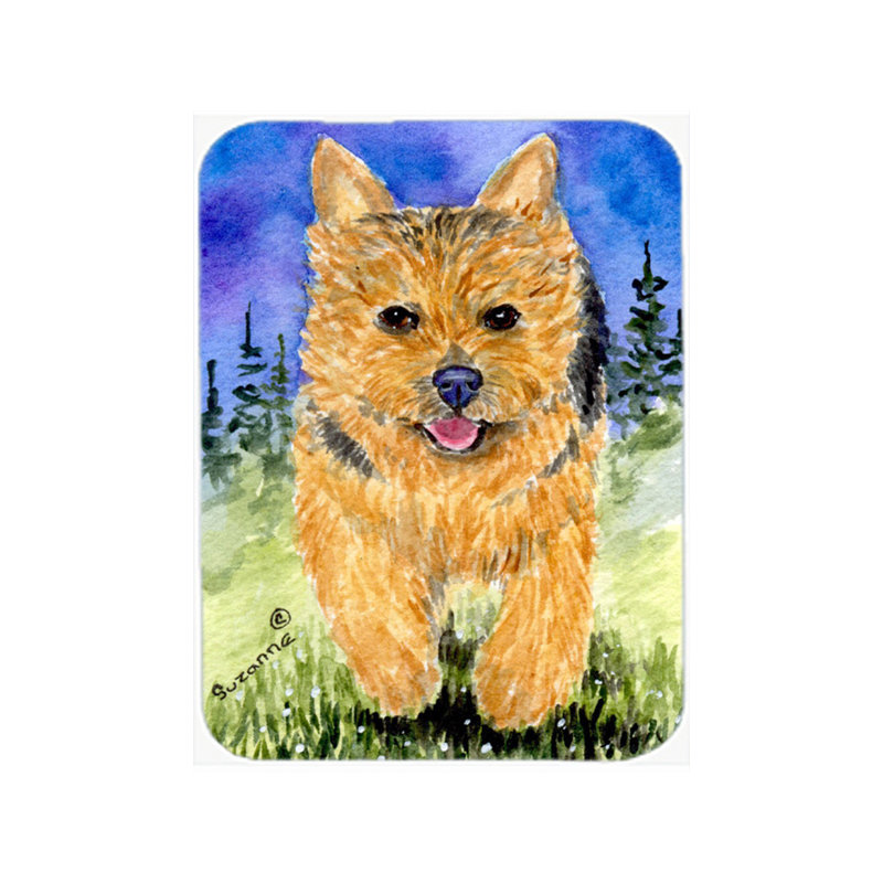 Planche à découper en verre east urban home norwich terrier