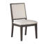 Chaise d'appoint rembourrée beige Zaedin