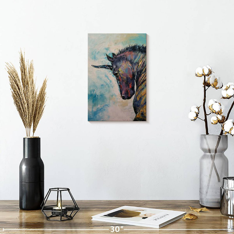 Kelan Dark Unicorn, 12" H x 8" W