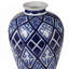 D7,8X12,8, vase Valora bleu et blanc
