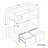29.4'' Single Bathroom Vanity Base Only in Brown