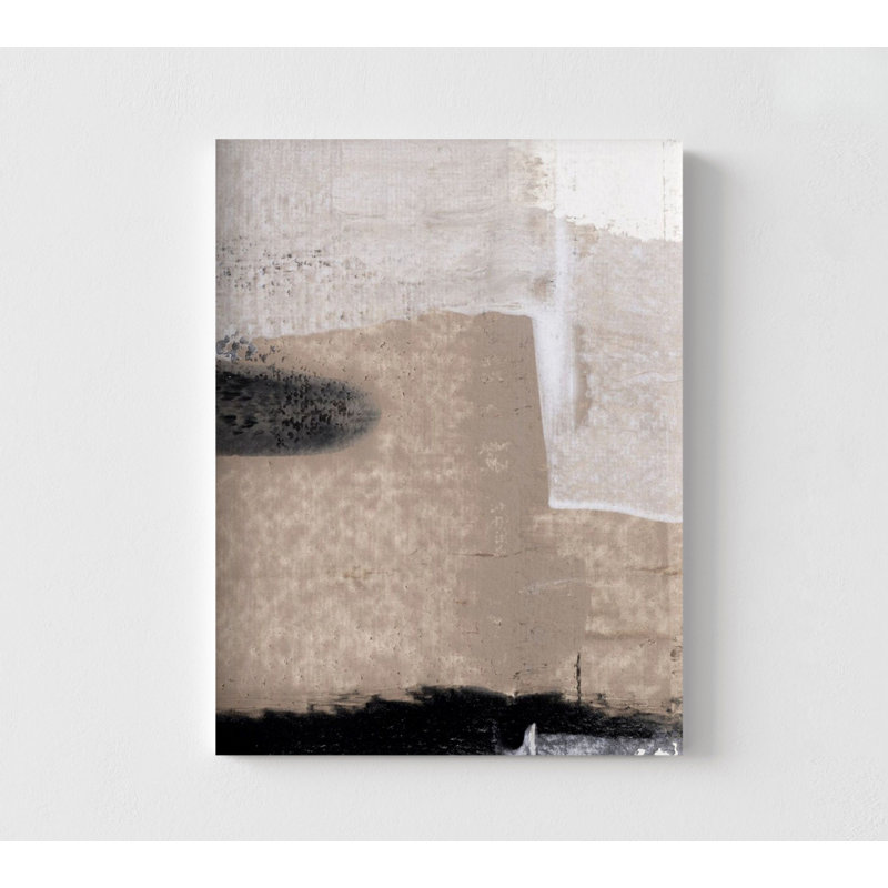 «Mozaic IV» par Sia Aryai, décoration murale de bureau moderne très grand abstrait brun, auberge moderne, impression abstraite