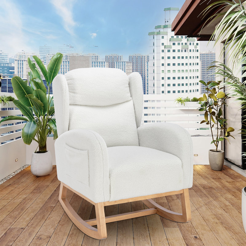 Lorinda Rocking Chair, White