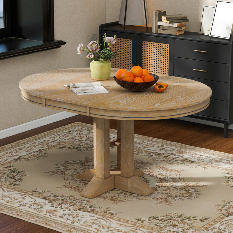 Table de salle à manger extensible Farmhouse, Brun