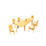 Caranas Outdoor 11 - Piece Teak Dining Set