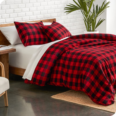 Flannel Duvet Cover and Sham Set