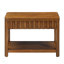 Table de bout rectangulaire 25 po avec tablette de rangement, canapé, table d'appoint avec pieds en bois massif pour le salon, la chambre à coucher et la table de bout