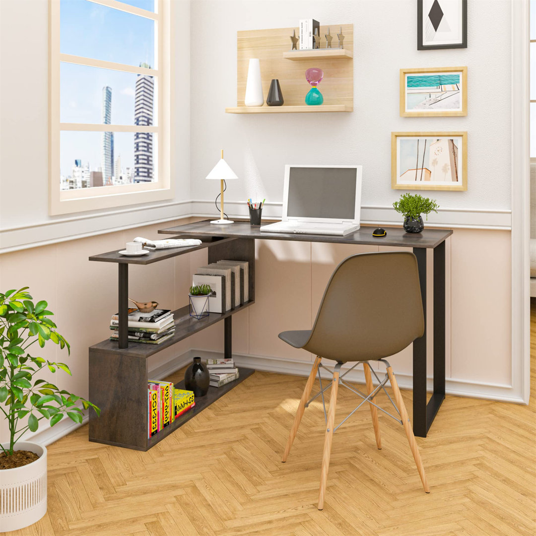 Commercial Use 120Cm W L-Shape Writing Desk