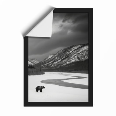 Bear In Isolation Scandinavian - Print