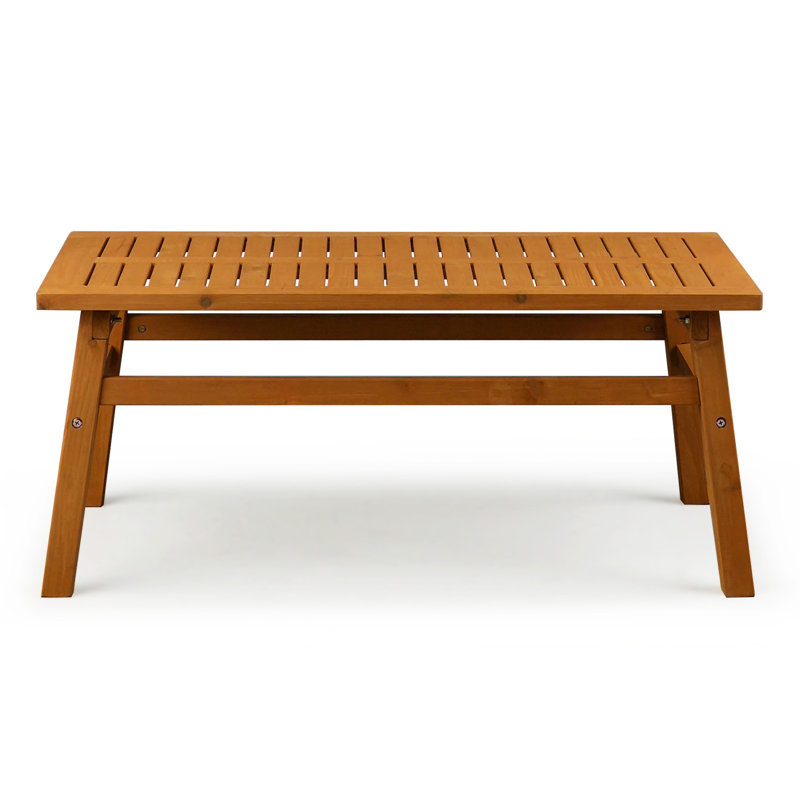 Patio Light Brown Wood Coffee Table