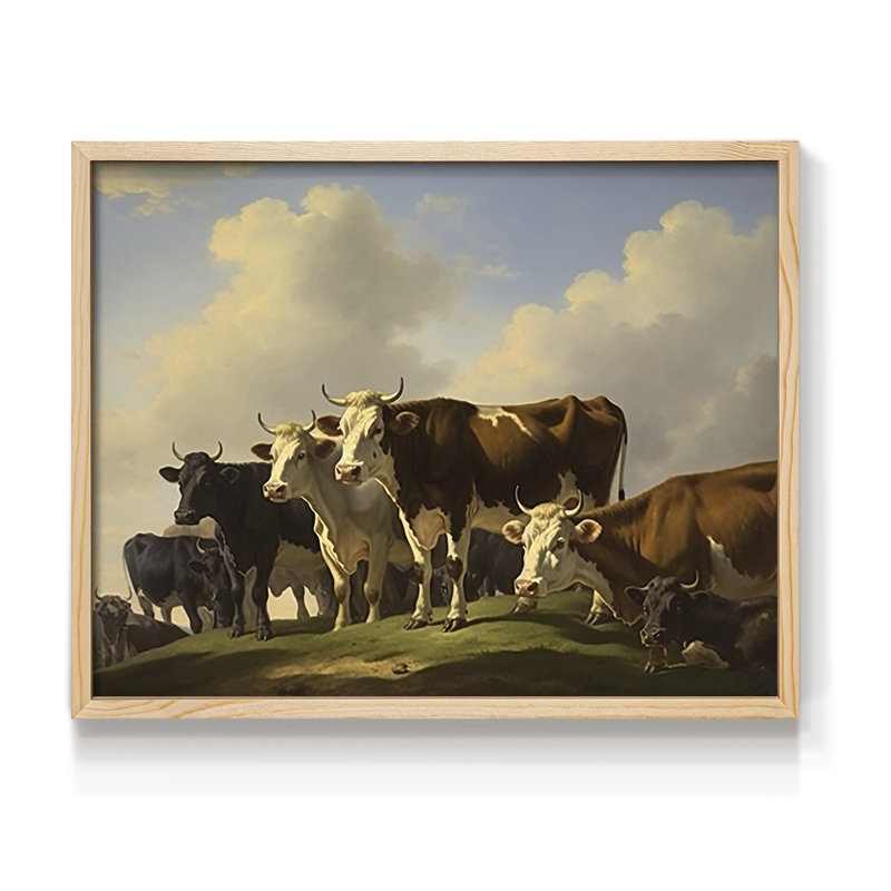 Faune - XXXV - Reproduction encadrée - Restickable, H 8 po x l 10 po, Naturel