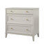 Commode 2 tiroirs avec bureau coulissant et glissières en métal Luvra