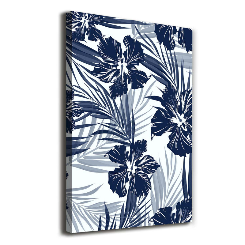 Tropical Flowers - Wrapped Canvas Print