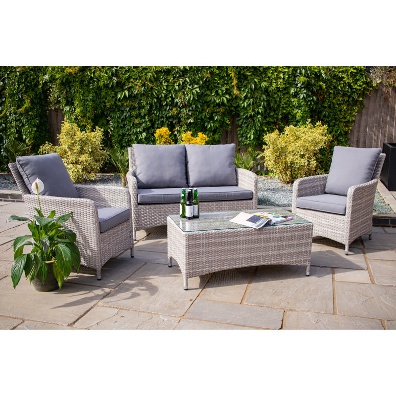 Aachal Weybourne Rattan Lounge Set