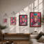 Pop Leopard Modern - Framed Print-484544340-484544342