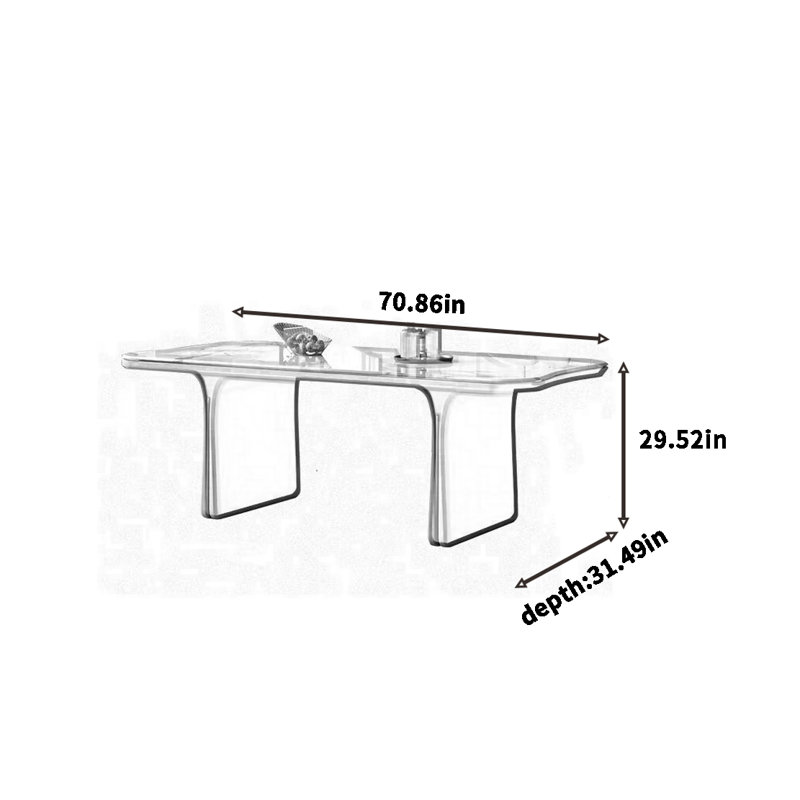 Caringorm, H 29,52 po x L 70,86 po x l 31,49 po