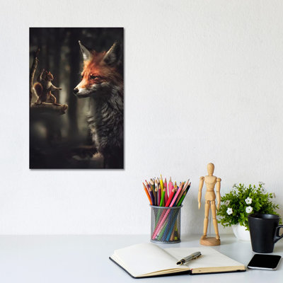 The Karate Squirrel 1 Piece Wall Art on Canvas