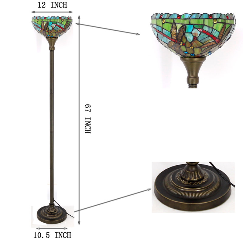 Ensemble de lampe torchère sur pied 67 po Longford
