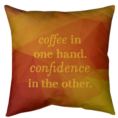 Gemstone Coffee & Confidence Floor Pillow