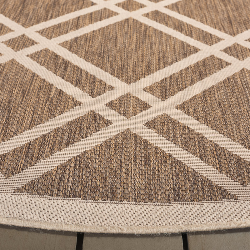 Tapis intérieur / extérieur Arneshia, Rond 7 pi 1 po