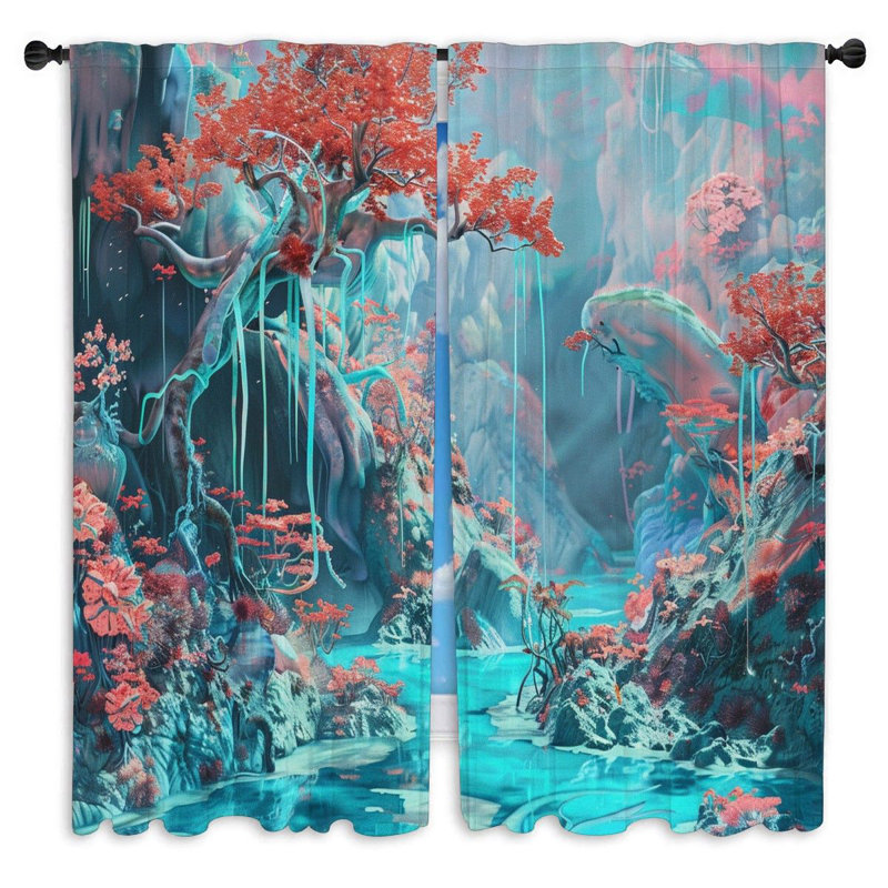 Jayva Room Darkening Curtain Pair, 20" W x 52" L