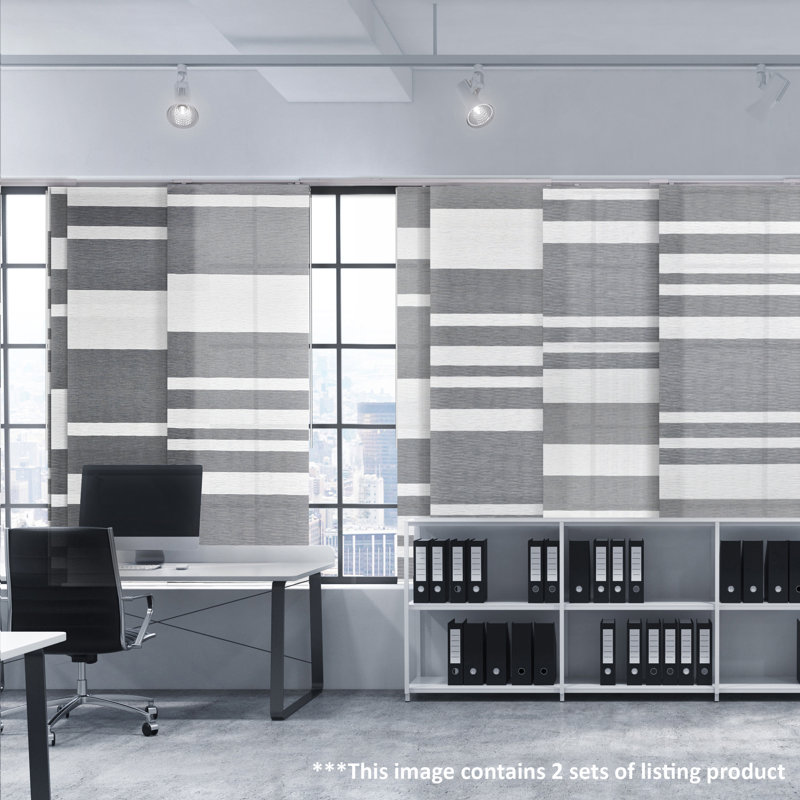 Sharmaine Finely Crafted Adjustable Semi-Sheer Vertical Blind, Shadow
