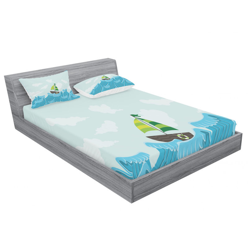 Microfiber Sheet Set, Full/Double Sheet Set with Fitted Sheet