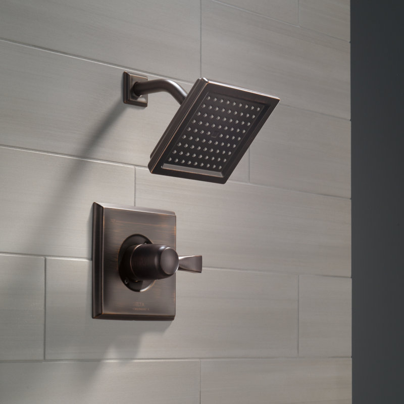 Dryden 14 Series Single-Function Shower Faucet Set, Shower Valve Trim Kit, Venetian Bronze