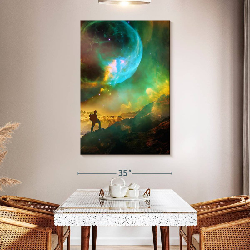 Senne Vibrant Space Hiker, 51" H x 34" W